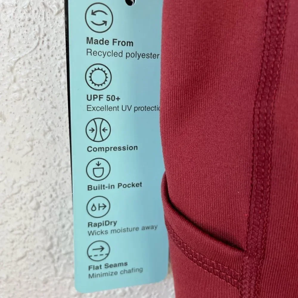 NWT Ideology Maroon Legging Shorts Sizes  XS or S